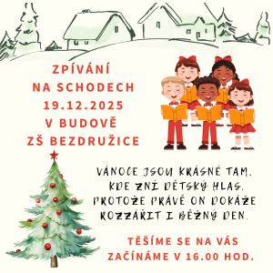 zpívání na schodech