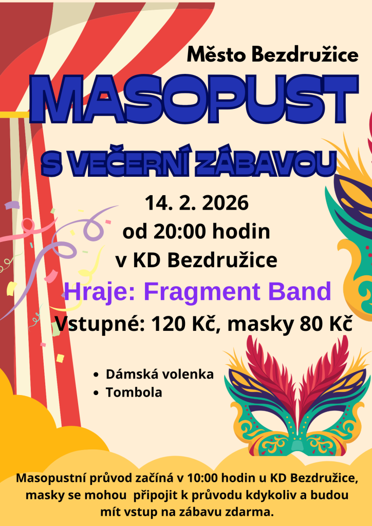 masopustní zábava s hudbou