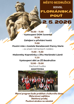 pouťové atrakce a stánky