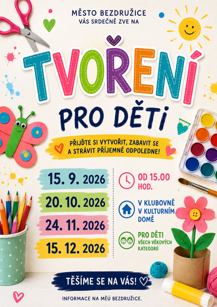 kreativní tvoření v příjemném prostředí